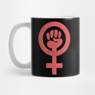 FEMINISM / Faded Style Logo Mug